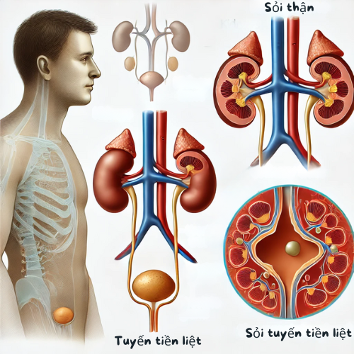 Sỏi thận và tuyến tiền liệt